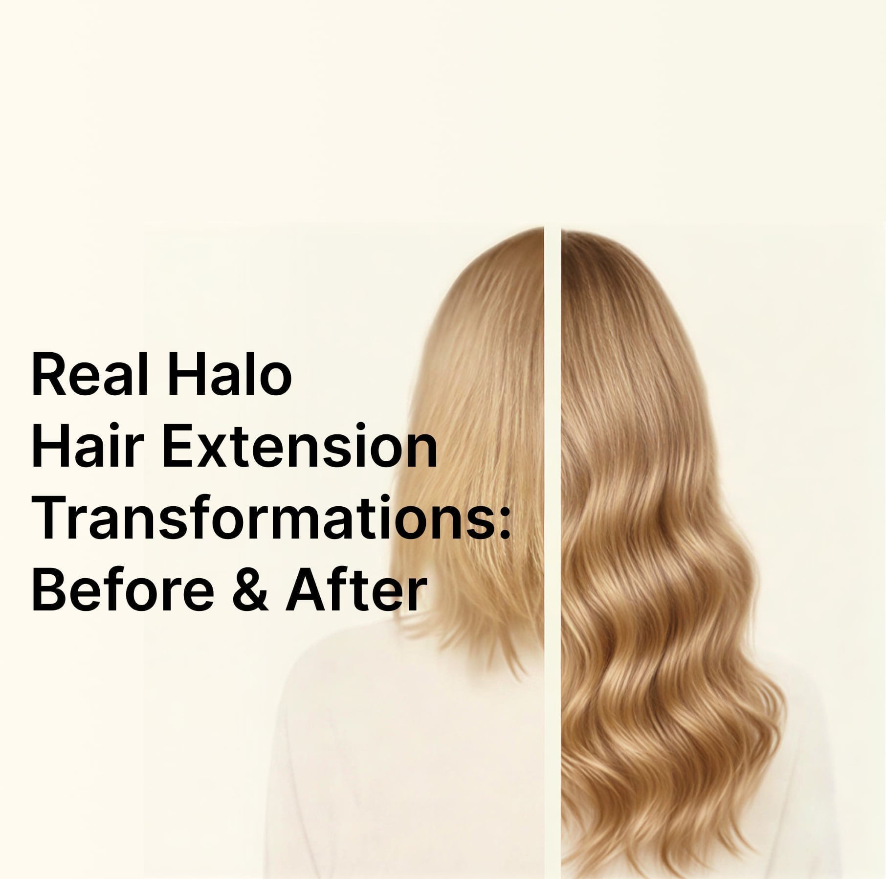 Before & After: Real Halo Hair Extension Transformations