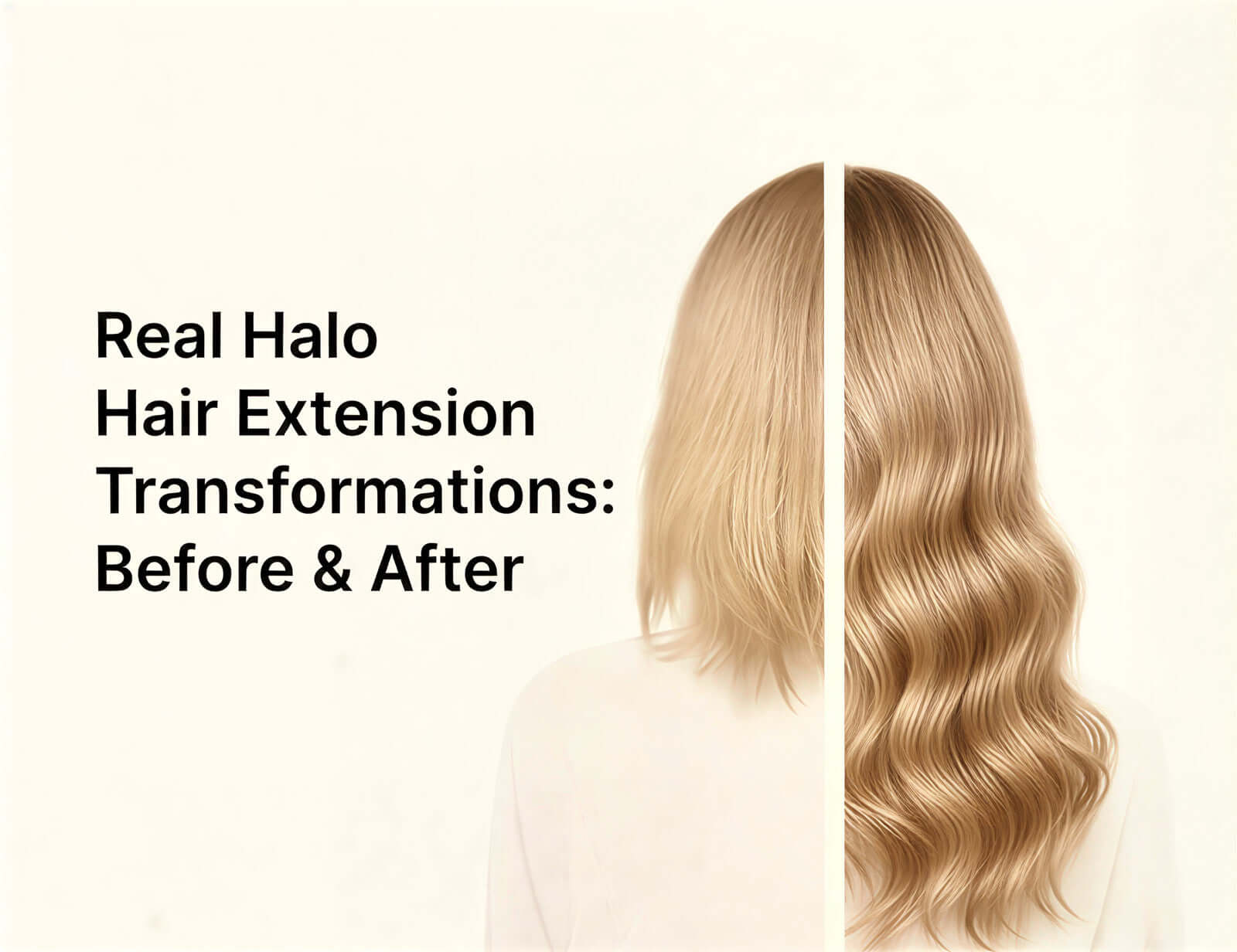 Before & After: Real Halo Hair Extension Transformations