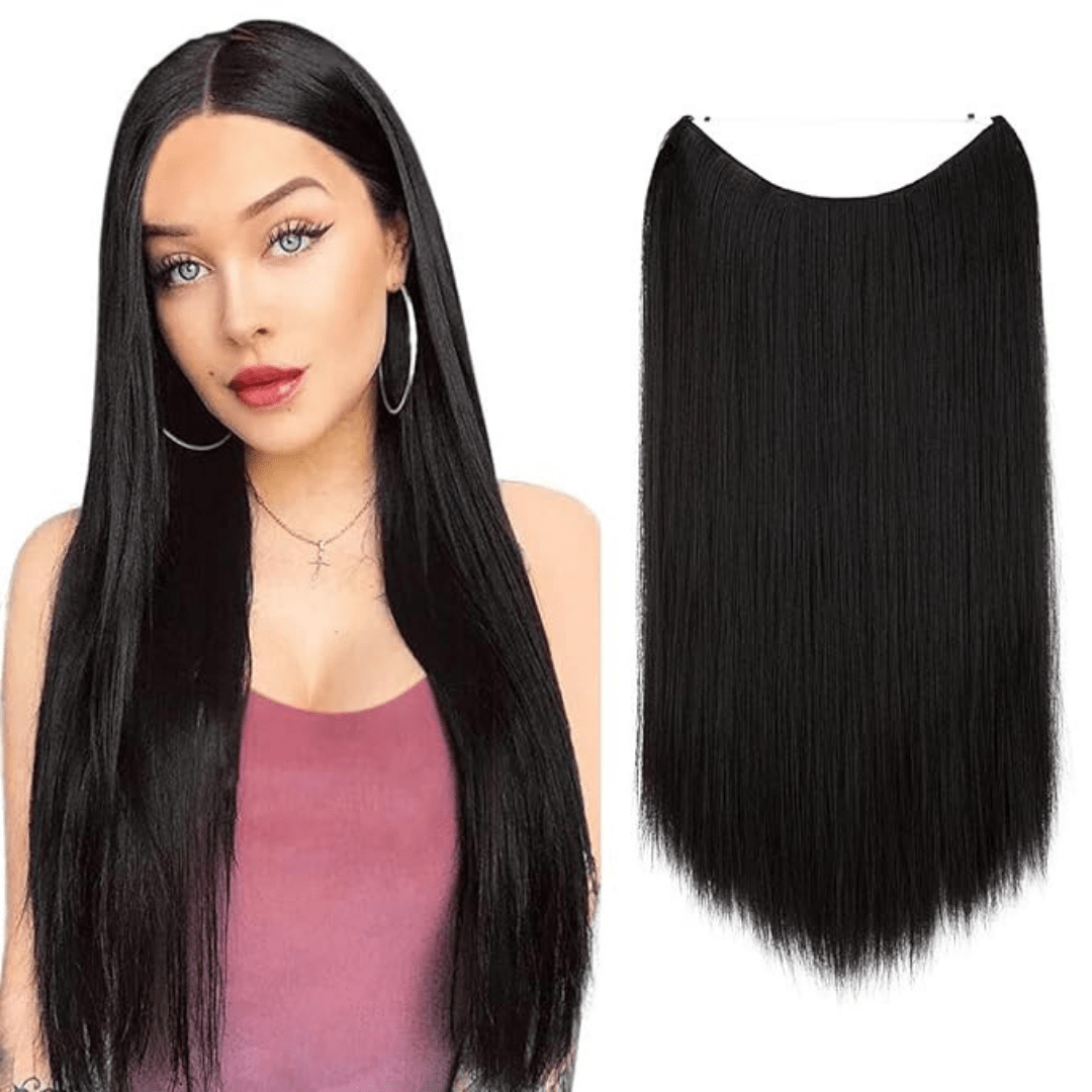 off black halo hair extensions