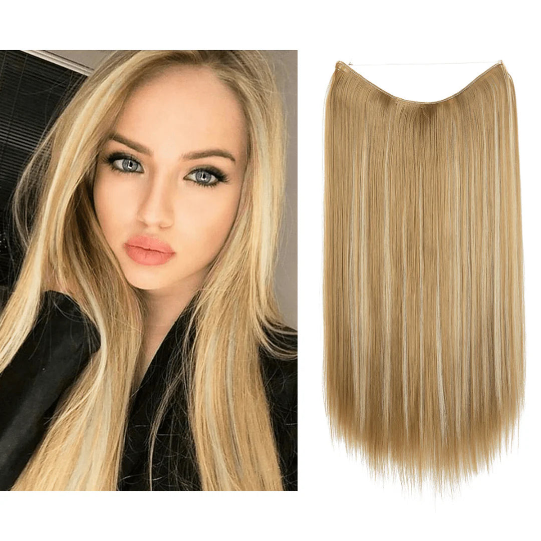 Honey Blonde 14 Inch Straight Halo Hair Extensions | Thathair